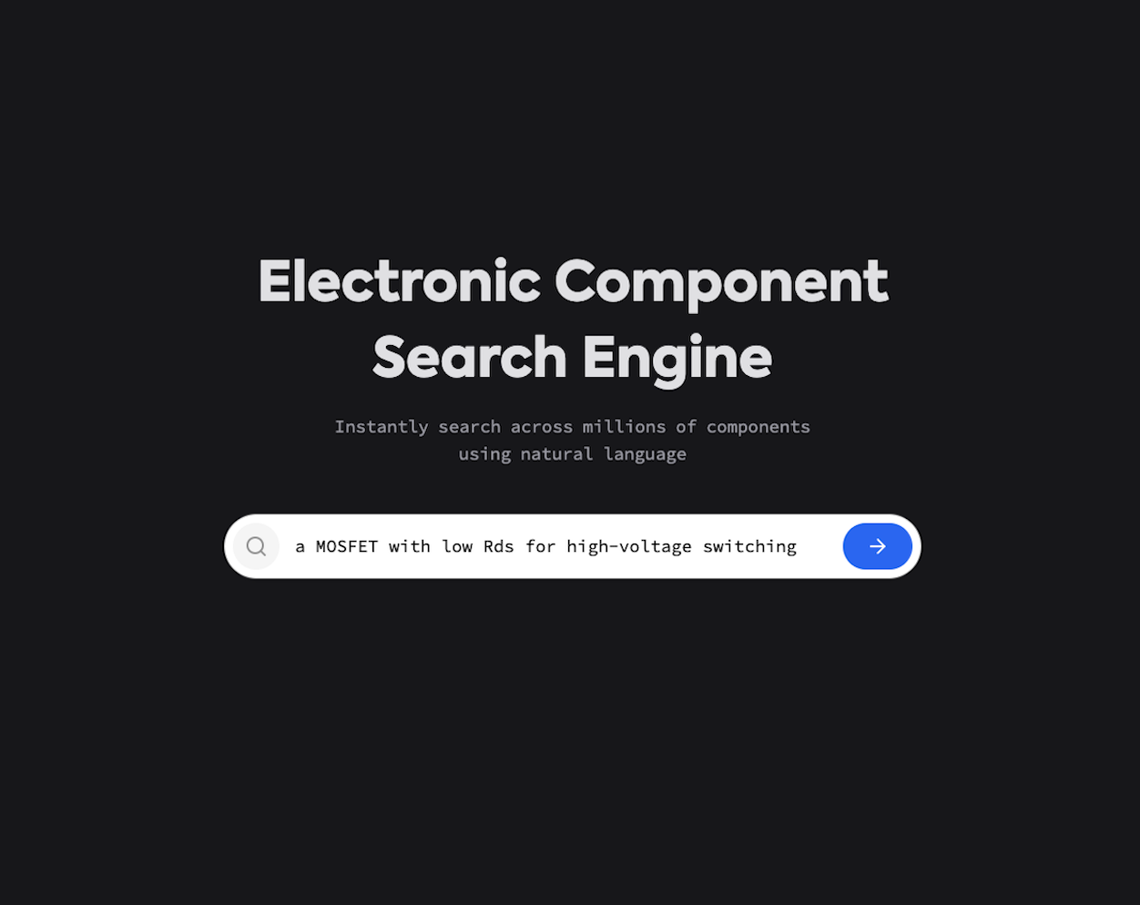 Searching for components with natural language in Zenode
