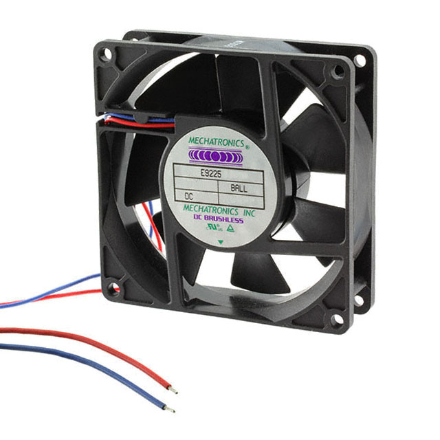 FAN AXIAL 92X25MM, 2 Wire Leads