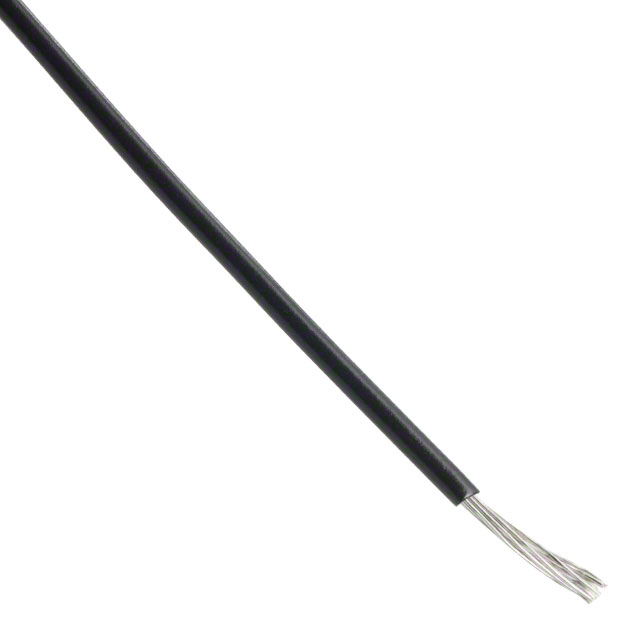 Black Stranded Hook-Up Wire