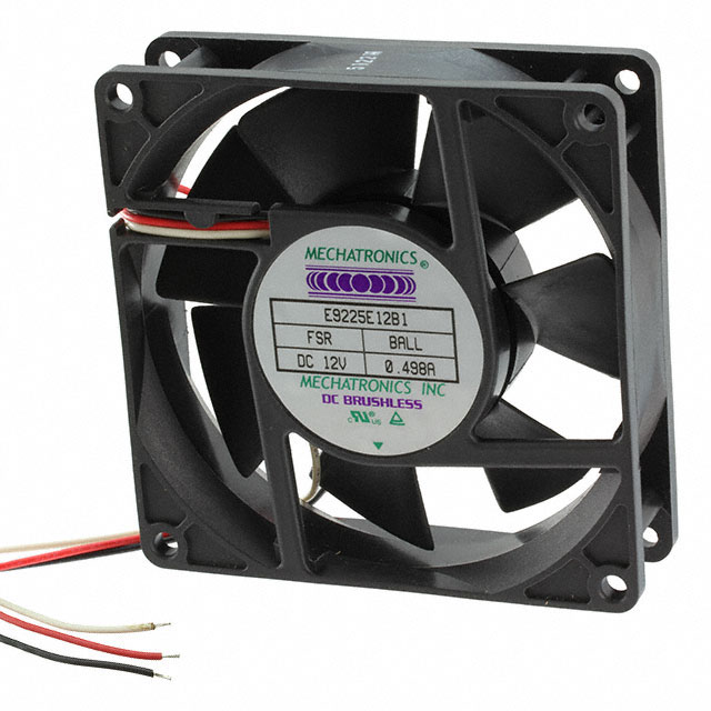 FAN AXIAL 92X25MM, 3 Wire Leads